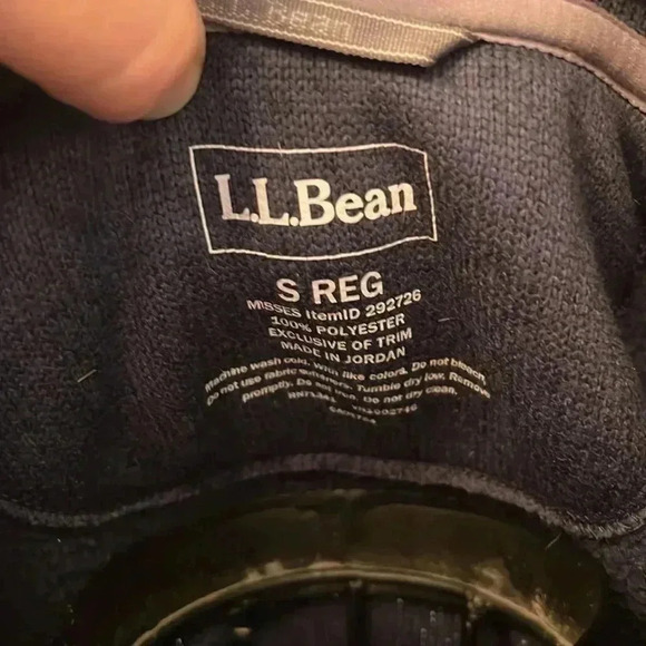 LL Bean Quarter Button Sweatshirt-Sz M - Picture 5 of 5